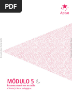 5 - 2023 4 Basico Matematica Modulo 5 Patrones Numéricos en Tabla-Cuaderno de Trabajo Del Alumno