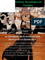 FENÓMENOS DE TRANSPORTE. Ejercicio 9A5 La Estimación de La Conductividad Térmica de Un Líquido Puro