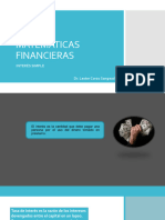 Matemáticas Financieras Interes Simple