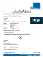 Dishwashing Detergent - Safety Data Sheets