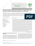 Effects of Aeration Method and Aeration Rate On Greenhouse Gas