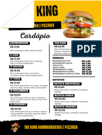 Cardápio Hambúrguer Moderno Amarelo Preto Menu