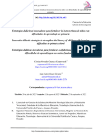 Estrategias Didácticas Innovadoras para Fortalecer La Lectoescritura de Niños Con Dificultades de Aprendizaje en Primaria