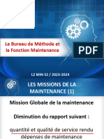 Le Bureau de Méthode Et La Fonction Maintenance - Impact Et Stratégie