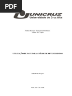 Utilização de Vant para Análise de Revestimentos