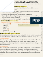 Manufacturing Industries Geography