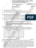 Christ University Previous Year Paper-Statistics