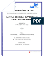 Historia de La Automatización Contable