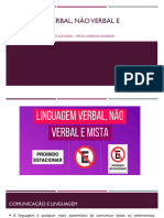 Linguagem Verbal, Não Verbal e Multimodal