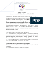 Edital 061 2024 Aviso 088 2024 Selecao Aluno Especial GESTEC