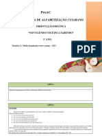 1º Ano - Orientações Didáticas - Temática 4 Julho e Agosto 2023