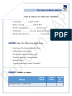 Révision. فرنسية خامسة ابتدائي PDF