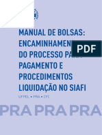 Manual-de-Bolsas - SIAFI - O PROCESSO PARA PAGAMENTO E PROCEDIMENTOS LIQUIDAÇÃO NO SIAFI