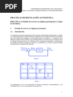 Practicas de Regulación Automática: U(s) G(S) E(s) Y(s)