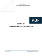 Cours de Communication D' Entreprise