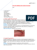 2 Normal Oral Cavity Findings and Variants of Normal