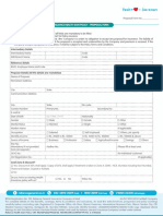 Reliance Health Gain Proposal Form