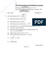 Chadalawada Ramanamma Engineering College: B. Tech I Year I Semester (R20) Supplementary Examinations, November - 2021