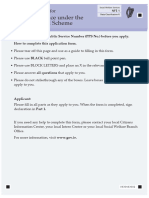 Fuel Allowance Under The National Fuel Scheme: Application Form For