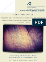 Proceso de Sustitución Lingüística en Canarias. La Castellanización de Los Bereberes de Tenerife y Gran Canaria - Rumen Sosa