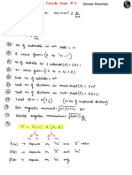 Atomic Structure - Formula Sheet 03 - Arjuna JEE 2025