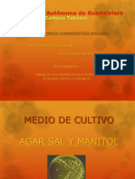 Medio de Cultivo Sal y Manitol