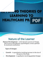 Applying Theories of Learning To Healthcare Practice