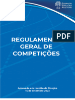 Regulamento Geral de Competicoes 18 Setembro 2023