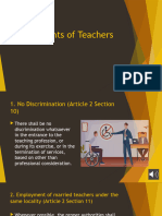 VL - Other Rights of Teachers