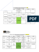 Emploi Du Temps Second Semestre CSC