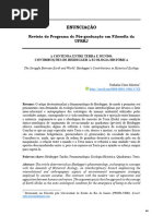 A Contenda Entre Terra e Mundo: Contribuições de Heidegger À Ecologia Histórica