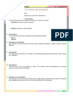 4.º - Lección 4 III - Las Clases de Oraciones