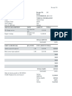 Auto Repair Invoice 01