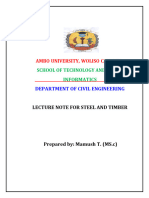 Steel Structure ALL in ONE LECTURE Notes