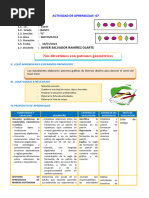 D2 A1 SESION MAT. Nos Divertimos Con Patrones Geométricos