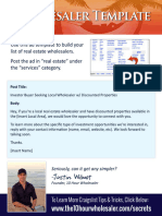 Craigslist Wholesaler Template