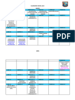 Calendario Anual 2023 JJSM