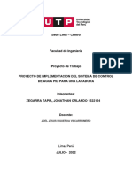 Proyecto de Implementacion Del Sistema de Control de Agua Pid para Una Lavadora