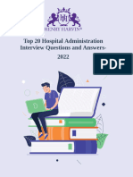 Top 20 Hospital Administration Interview Questions and Answers 2022 - 62f4b57b