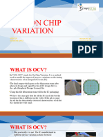 Ocv-On Chip Variation: Presented by Sriram Srinath Mentor Mubeena Banu