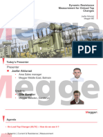 Dynamic Resistance Measurement For Onload Tap Changes