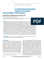 Design and Analysis of Dual Polarized Broadband Microstrip Patch Antenna For 5G Mmwave Antenna Module On Fr4 Substrate