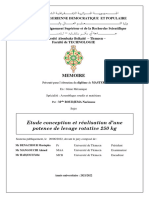 Etude Conception Et Réalisation D'une Potence de Levage Rotative 250 KG