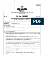 CoE - IOQM Test-01