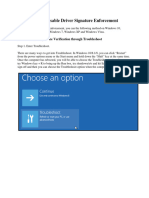 0654.disable Driver Signing Enforcement Windows 8 10