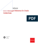 Error Messages Guide Oracle Goldengate