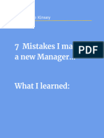 7 Mistakes I Made As A New Manager : Ronnie Kinsey