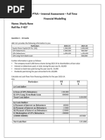 Financial Modelling F-427 Sharly Rane