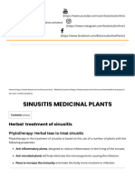 Sinusitis Medicinal Plants - Botanical Online