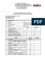 Annex B School Level Report On The 3rd Quarter NSED